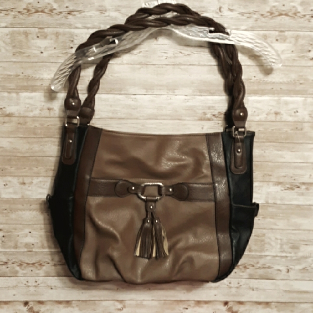 Rosetti Shoulder Bag browns w/ black sides